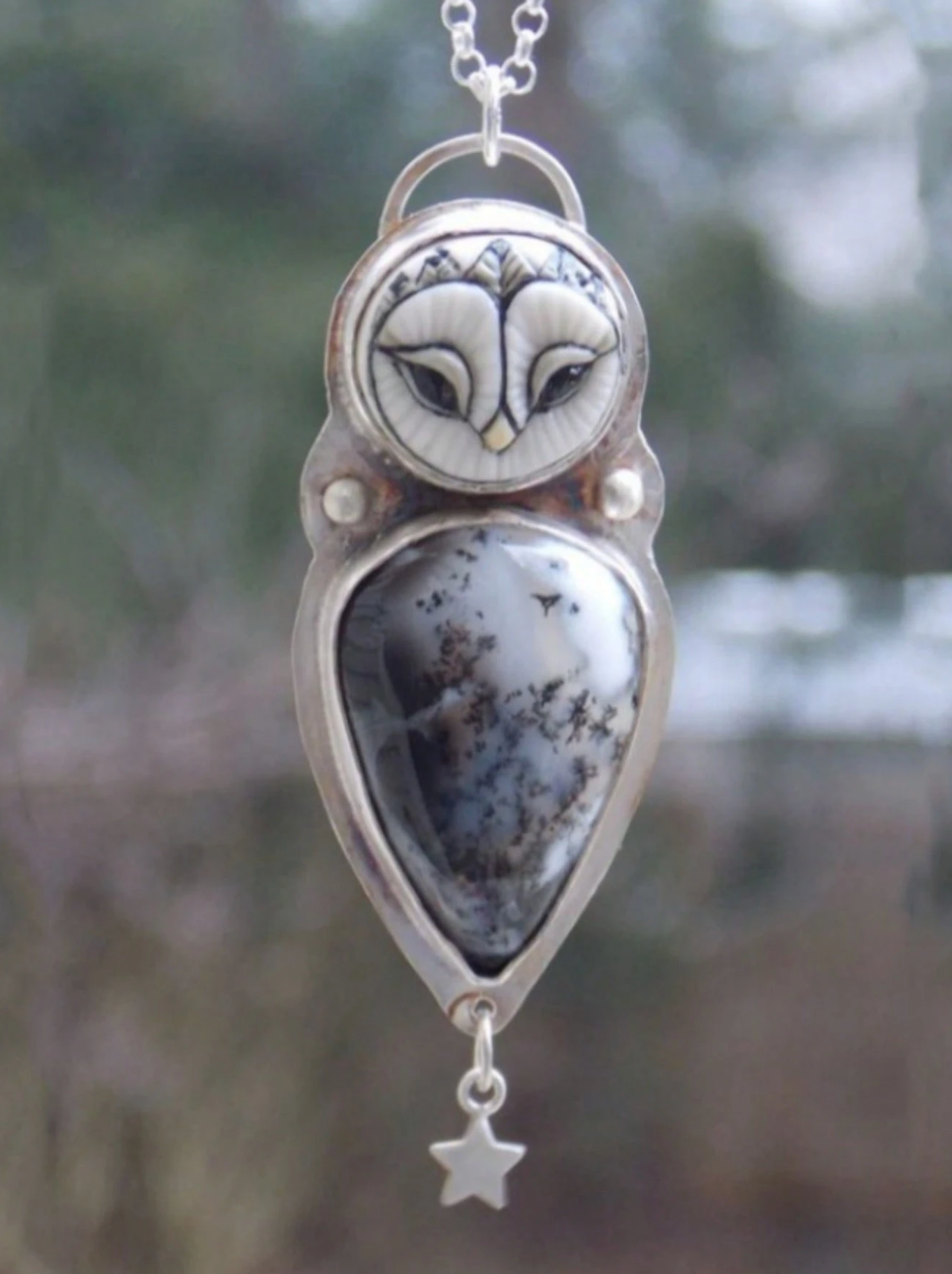 🦉New Beautiful Owl Star Bohemian Decor Necklace